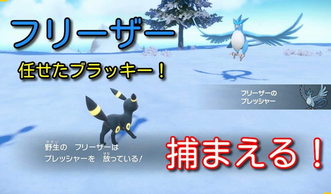 伝説のポケモン「フリーザー」を捕まえる！【ポケモンSV】