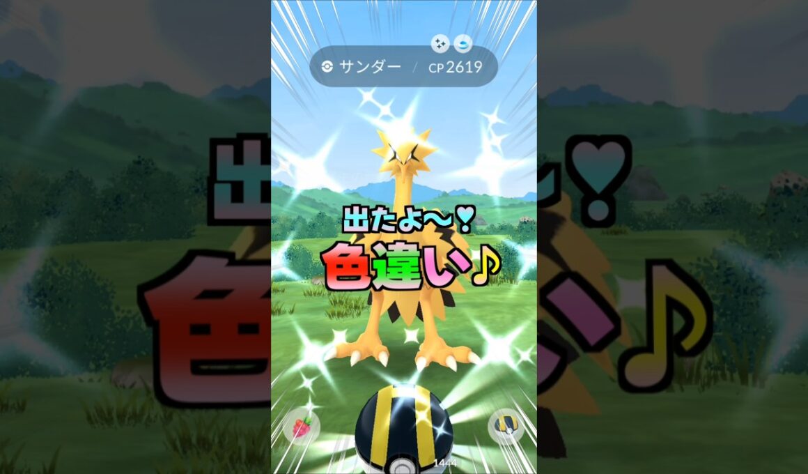 色違いガラルサンダー出現!!個体値は⁉【ポケモンGO】