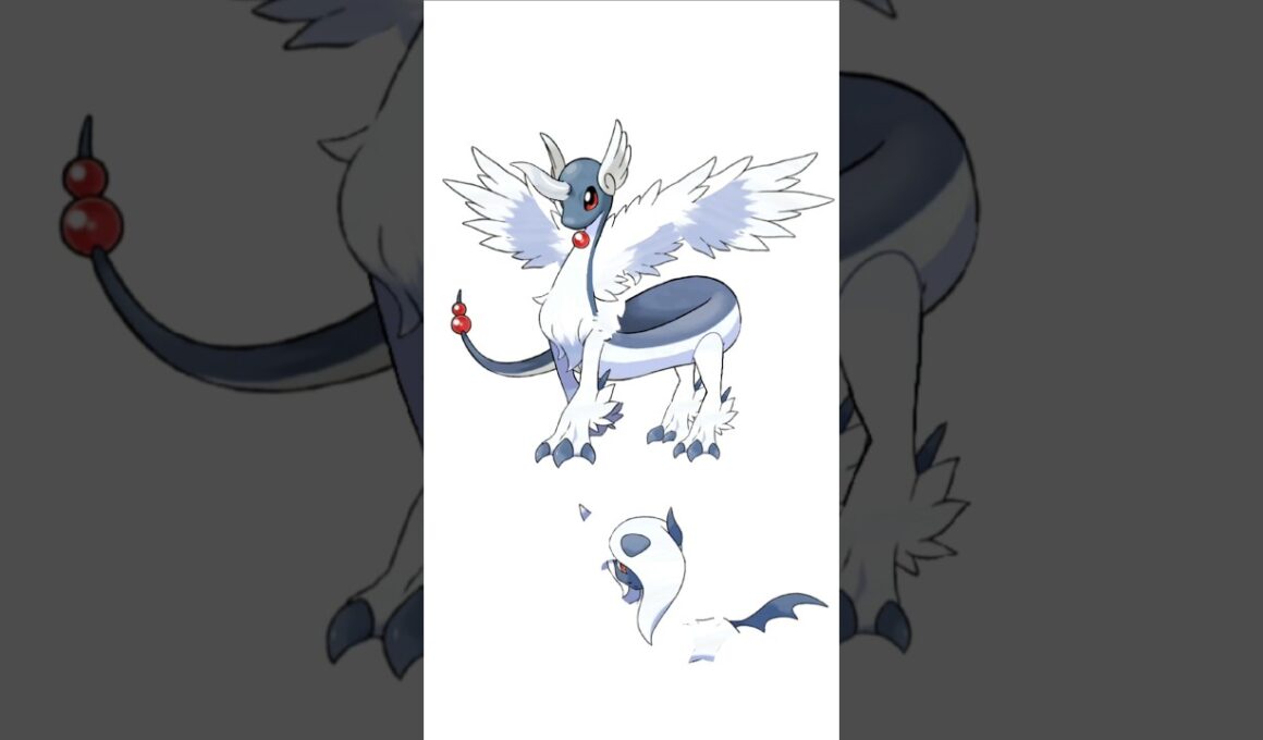 ハクリュー＋メガアブソル。別ルート進化　#ポケモンフュージョン #メガカイリュー #色違いポケモン  #伝説のポケモン #改造ポケモン