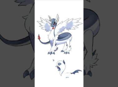 ハクリュー＋メガアブソル。別ルート進化　#ポケモンフュージョン #メガカイリュー #色違いポケモン  #伝説のポケモン #改造ポケモン