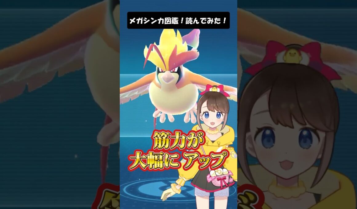 【メガピジョット】メガシンカ図鑑！読んでみた！ #shorts #ポケモン