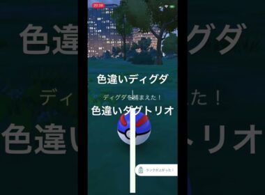 ポケモンGO　色違いディグダ出現！色違いダグトリオへ進化！ #ポケモン