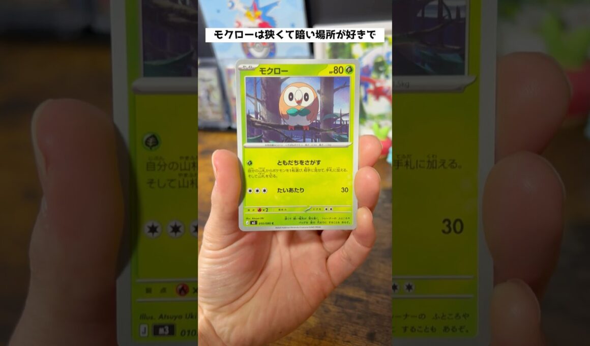 【ポケカ】モクローの生態