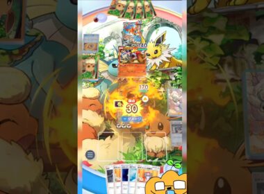 [ ポケポケ ] メガクチートex単騎デッキで試合へ