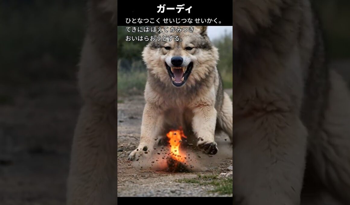 【ガーディ】ポケモン図鑑の説明文だけでAIにリアルなモンスター作らせてみた【メノクラゲ】