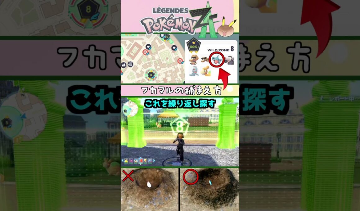 【ポケモンZA】フカマルの捕まえ方 #shots #ポケモンレジェンズza#ポケモンレジェンズゼットエー#pokemon #