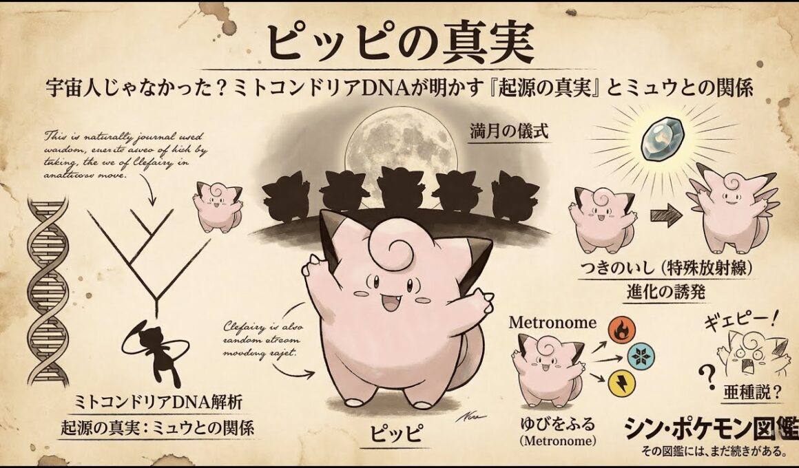 【0035｜ピッピ】ピッピは宇宙人じゃなかった？ミトコンドリアDNAが明かす「起源の真実」とミュウとの関係