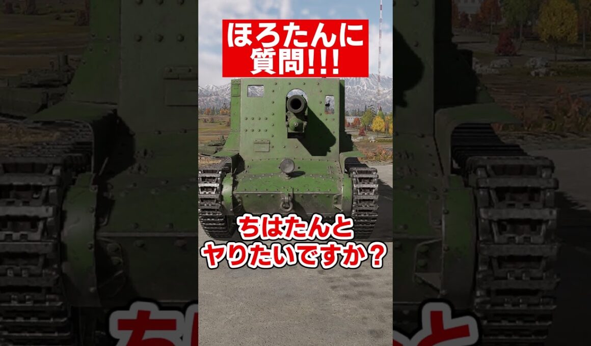 【warthunder】ほろたんに禁断の質問！#warthunder  #ウォーサンダー #ウォーゲーム