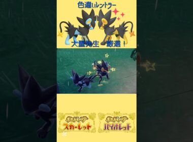 色違いレントラー出現🦁大量発生 #ポケモンsv #色違いポケモン #レントラー #pokemon #Luxray #shinypokemon