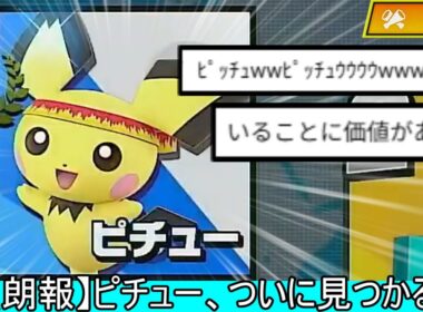 【朗報】ピチューとかいう絶滅危惧種、ついに見つかる【スマブラSP】