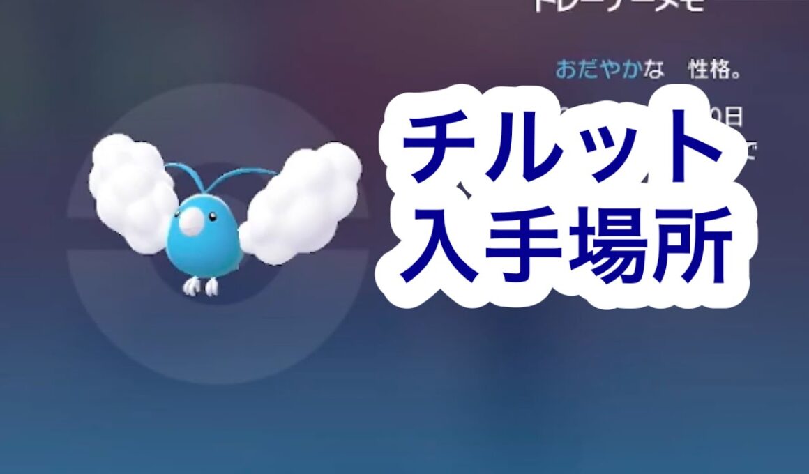 【ポケモンZA】チルット入手場所