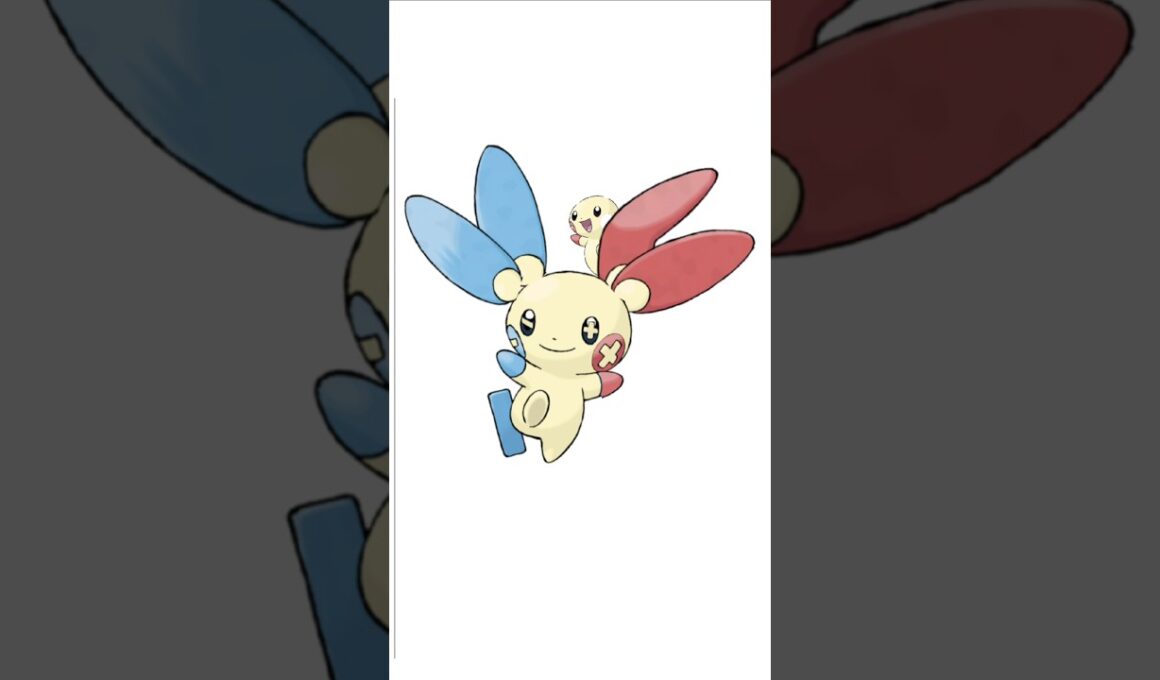 プラスル＋マイナン。電磁融合　#ポケモンフュージョン #新メガ進化 #色違いポケモン #伝説のポケモン #改造ポケモン