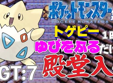【ポケモン金銀】トゲピー1匹のゆびをふるだけで殿堂入りを目指すポケットモンスター銀ver GT:7【縛りプレイ】