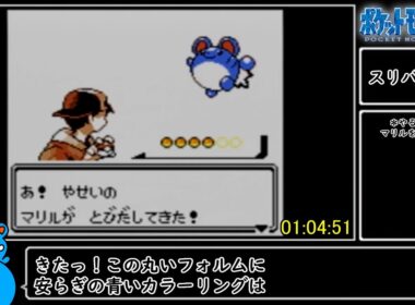 ポケットモンスター銀 マリル捕獲RTA 1時間6分1秒 Part3