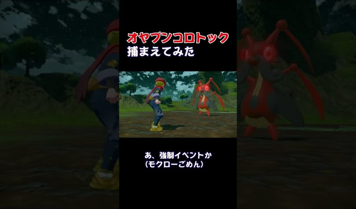 オヤブンコロトック１発で捕まえてみた(テロップVer)#Shorts