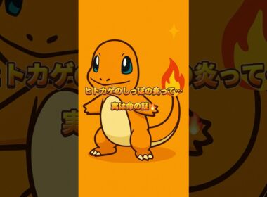 10秒でわかる ヒトカゲのしっぽの炎の秘密🔥