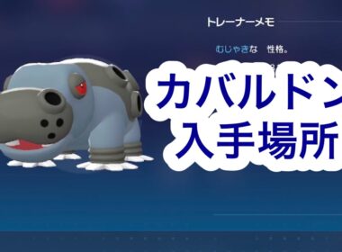 【ポケモンZA】カバルドン入手場所