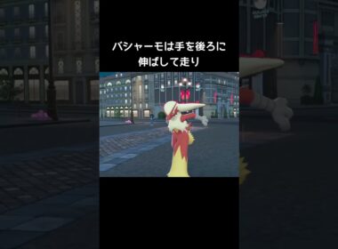 バシャーモたちの走り方の違い【ポケモンZA】#ワカシャモ#メガバシャーモ#アチャモ
