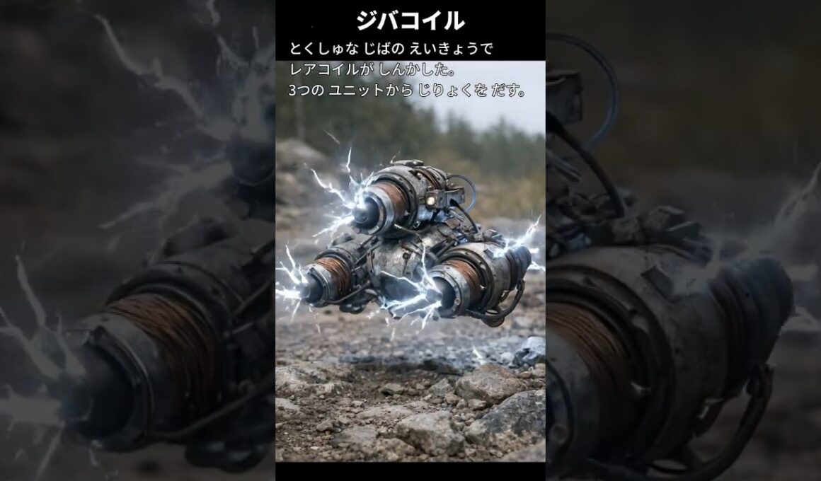 【コイル】ポケモン図鑑の説明文だけでAIにリアルなモンスター作らせてみた【ジバコイル】