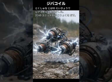 【コイル】ポケモン図鑑の説明文だけでAIにリアルなモンスター作らせてみた【ジバコイル】