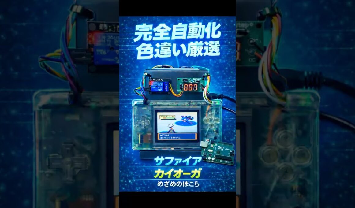 【ポケモン RSE】カイオーガ色違い完全自動化 Nintendo DSL × Arduino でポケモンを自動操作【LogON-NP マクロ】