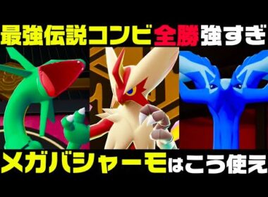 【ポケモンZ-A】伝説2匹構築が『メガバシャーモ』で覚醒！！15戦全勝構築！！【M次元ラッシュ】【Pokémon LEGENDS Z-A】【ランクマッチ】【育成論】【技構成•パーティー】【ぴ。】