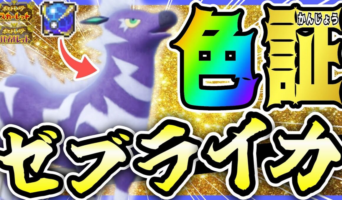 【新年】新年1発目✨色証"ゼブライカ"を「ウルボ」でGETしたらカッコよすぎて惚れたwww【ポケモンSV/色違い厳選/午年】~Catching a Shiny Zebstrika~