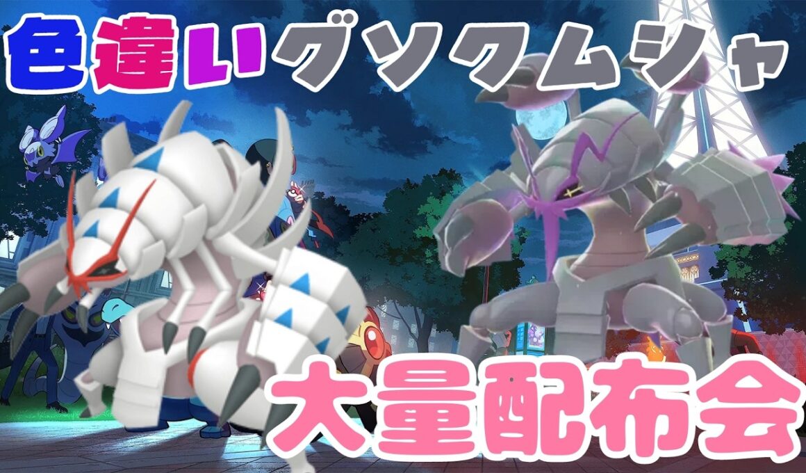努力値振り色違いグソクムシャ等大量配布会 詳細は概要欄へ　レジェンズZA ポケモンｓｖ　剣盾　ダイパ