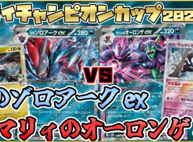【ポケカ/対戦】NのゾロアークexVSマリィのオーロンゲex テクニカル同士の殴り合いが...【初心者】