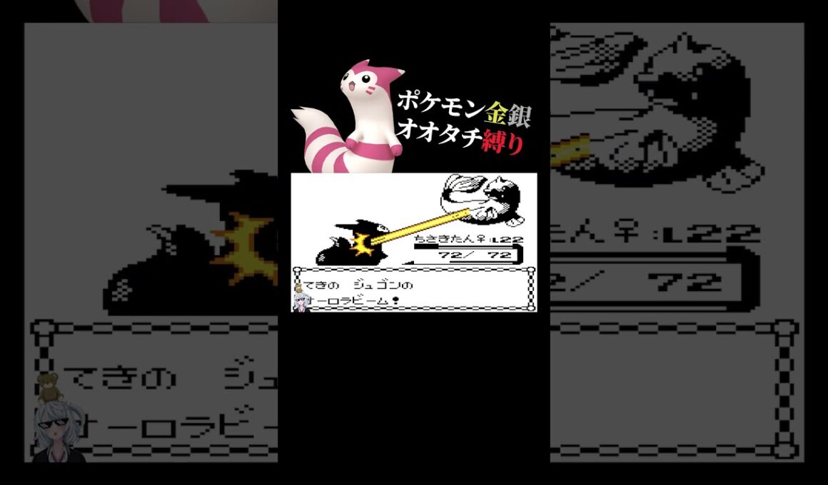 【ポケモン金銀】ジム戦のジュゴンが強すぎて苦戦する漢。【オオタチ縛り旅。生放送／切り抜き】