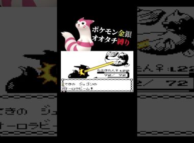 【ポケモン金銀】ジム戦のジュゴンが強すぎて苦戦する漢。【オオタチ縛り旅。生放送／切り抜き】