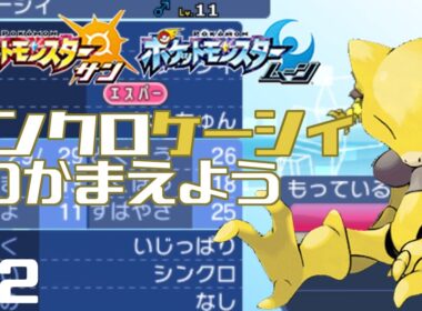 【サンムーン育成】シンクロケーシィを捕まえよう!  準備編 part2