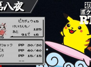 なみのりピカチュウを相棒に挑む初代ポケモンRTA【十夜連続～第八夜～】