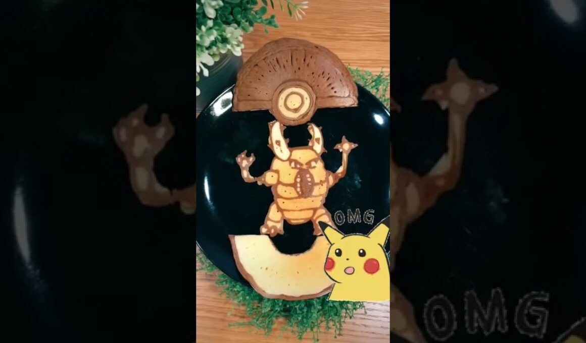 【#カイロス #ゲットだぜ 】#ポケモン #pokemon #fanart #pancakeart #pancakeartchallenge #パンケーキアート #pokémon #pokemongo
