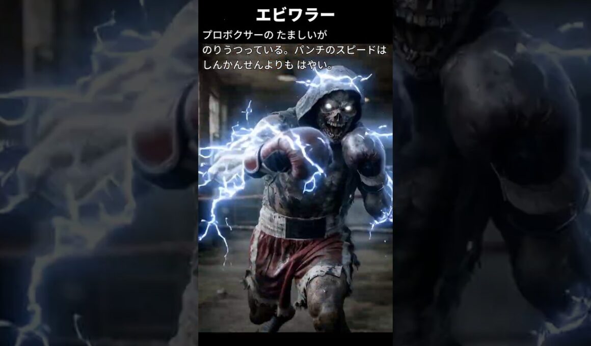 【エビワラー】ポケモン図鑑の説明文だけでAIにリアルなモンスター作らせてみた【サワムラー】