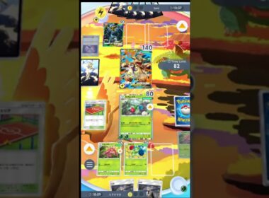 『ロズレイド』の『ポイズンサークル』で相手を詰ませて『メガガルーラex』君、涙目ｗｗｗ【ポケポケ】