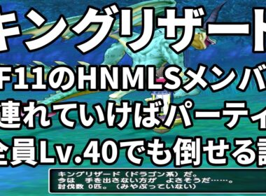 【DQ10】キングリザードLv.40で倒せる説【検証】