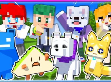 自分だけの可愛いペットと生活！ミニキャラを育成するマインクラフト🐶🐈【まいくら・Minecraft】よろずや🍭