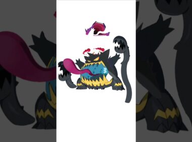 巨大ゲンガー＋アクジキング。巨食霊　#ポケモンフュージョン #メガゲンガー #色違いポケモン #伝説のポケモン #改造ポケモン