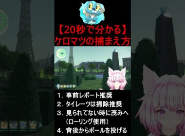 【 20秒で分かる 】 ケロマツの捕まえ方 【 ポケモンZA 】#shorts