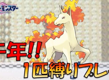 午年なのでポニータから旅してみた!!part3【ゲーム実況】【縛りプレイ】