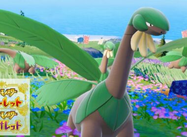 【可愛い】トロピウス６匹に囲まれて癒されピクニック【ポケモンSV】