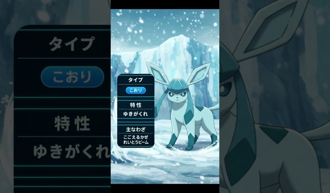 【最速解説】グレイシア｜氷の静寂、ブイズ最冷の進化形！ #ポケモン紹介 #ポケモン #おれポケ #ポケモンsv #ポケショ図鑑 #雑学