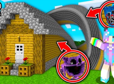 ハギーワギーたちがいる超長い家を調査した結果！？【まいくら・マインクラフト/ポピープレイタイム/Poppy Playtime】