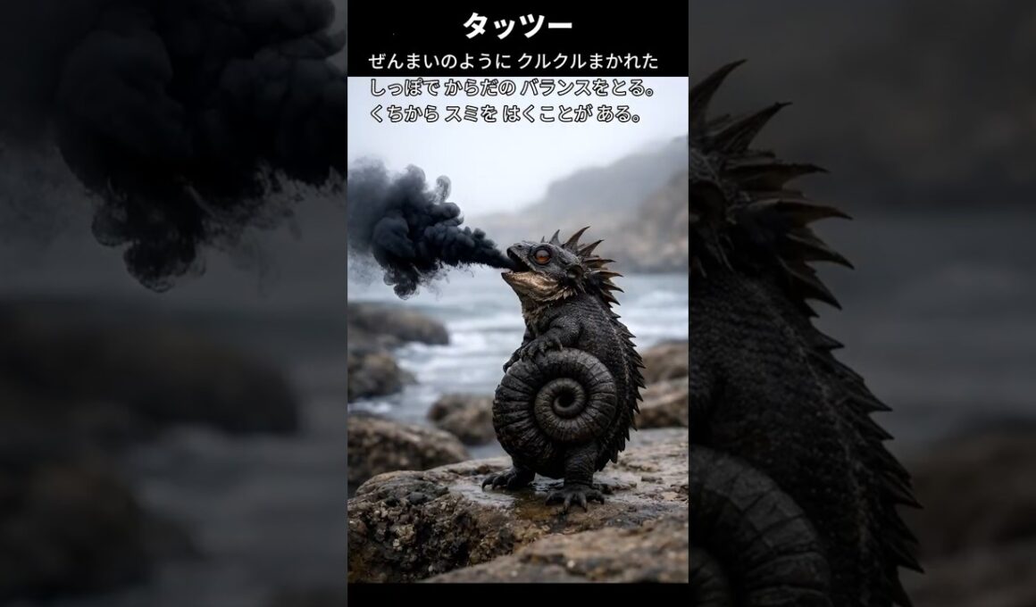 【タッツー】ポケモン図鑑の説明文だけでAIにリアルなモンスター作らせてみた【キングドラ】