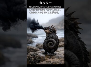 【タッツー】ポケモン図鑑の説明文だけでAIにリアルなモンスター作らせてみた【キングドラ】