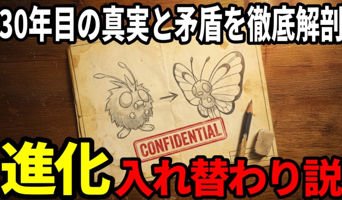 【初代の謎】コンパンの進化先はバタフリーだった？大人になって気づく「デザインの繋がり」と「内部データ」の正体