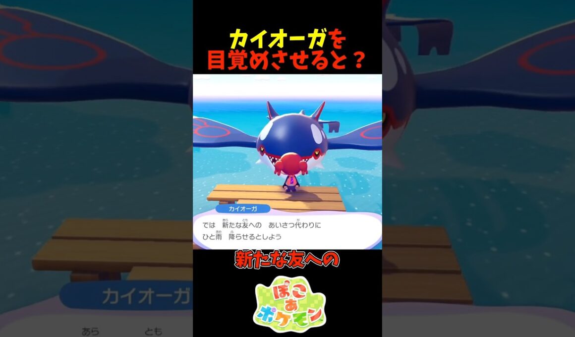 【ぽこあポケモン】カイオーガを目覚めさせると？