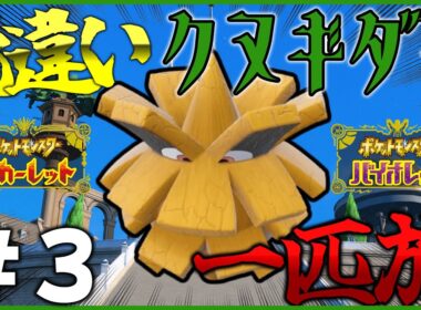 【ポケモン】色違いクヌギダマ一匹でパルデアを旅する。#3【OPEN REC】