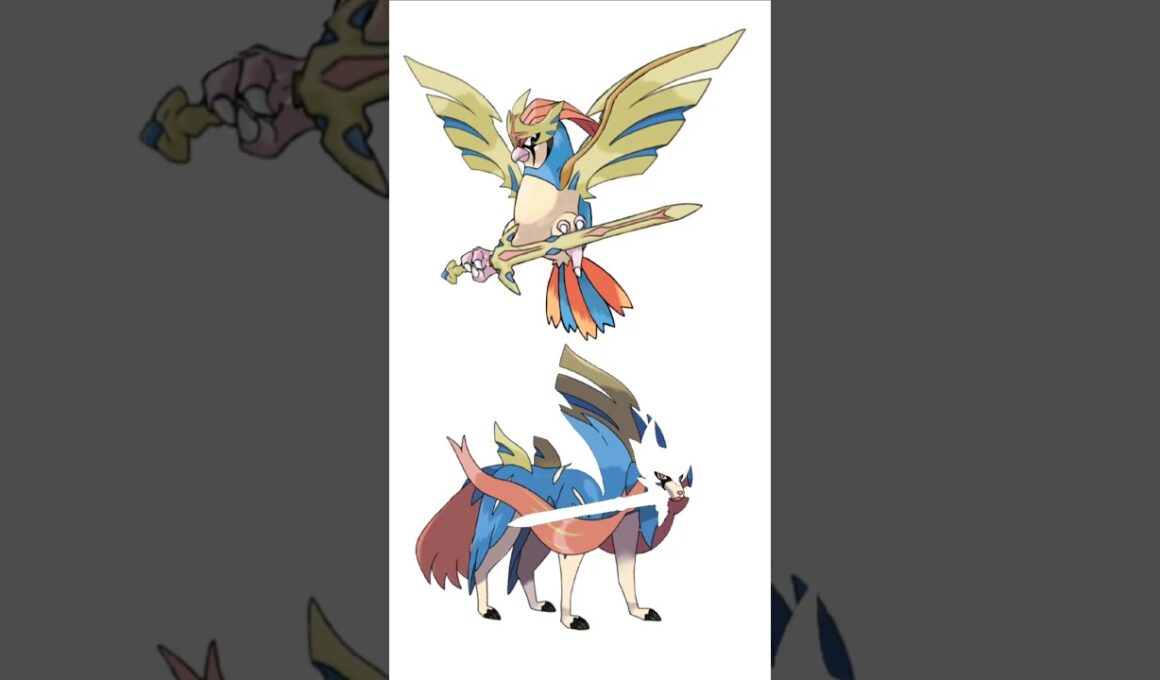 ピジョン＋ザシアン。空騎士　#ポケモンフュージョン #メガピジョット #色違いポケモン #伝説のポケモン #改造ポケモン